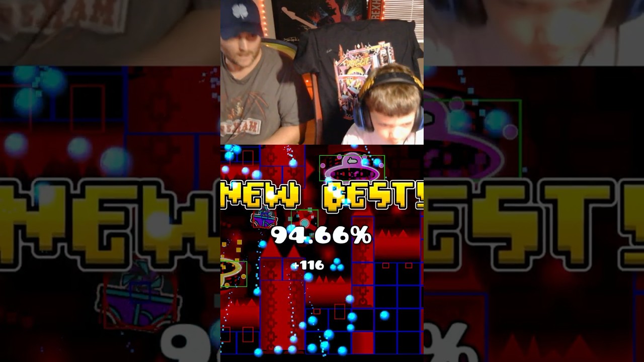 Bloodbath 94% fluke from 65% (BB older than bro) #geometrydash #gd