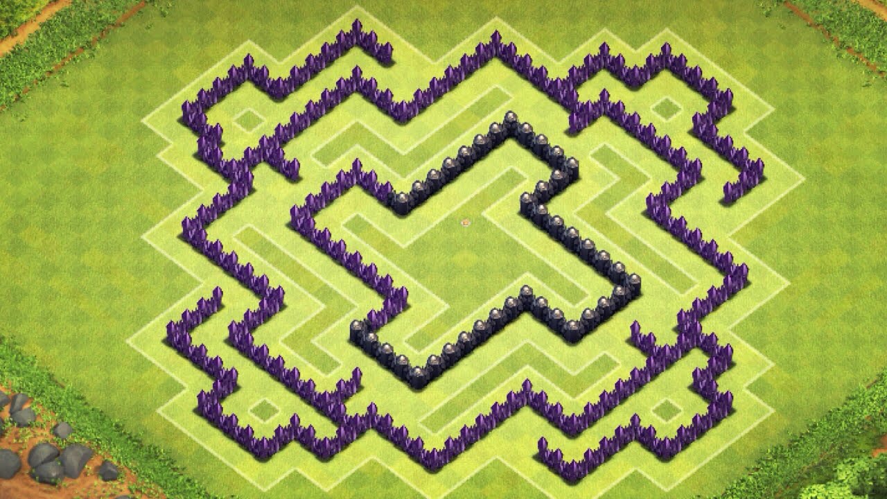 Clash of Clans - Epic TH8 Trophy/War Base (Acidic) - Speedbuild 2014