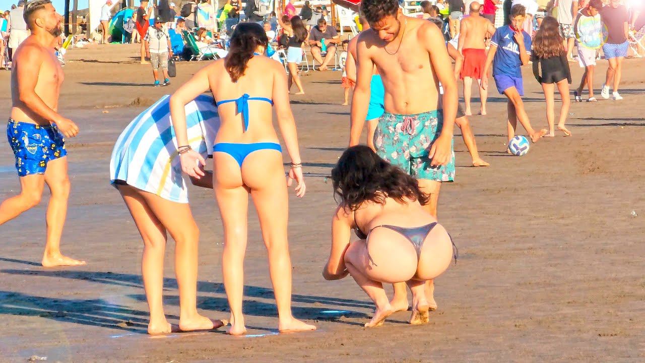 4K - MAR DEL PLATA Beaches Sunny Day