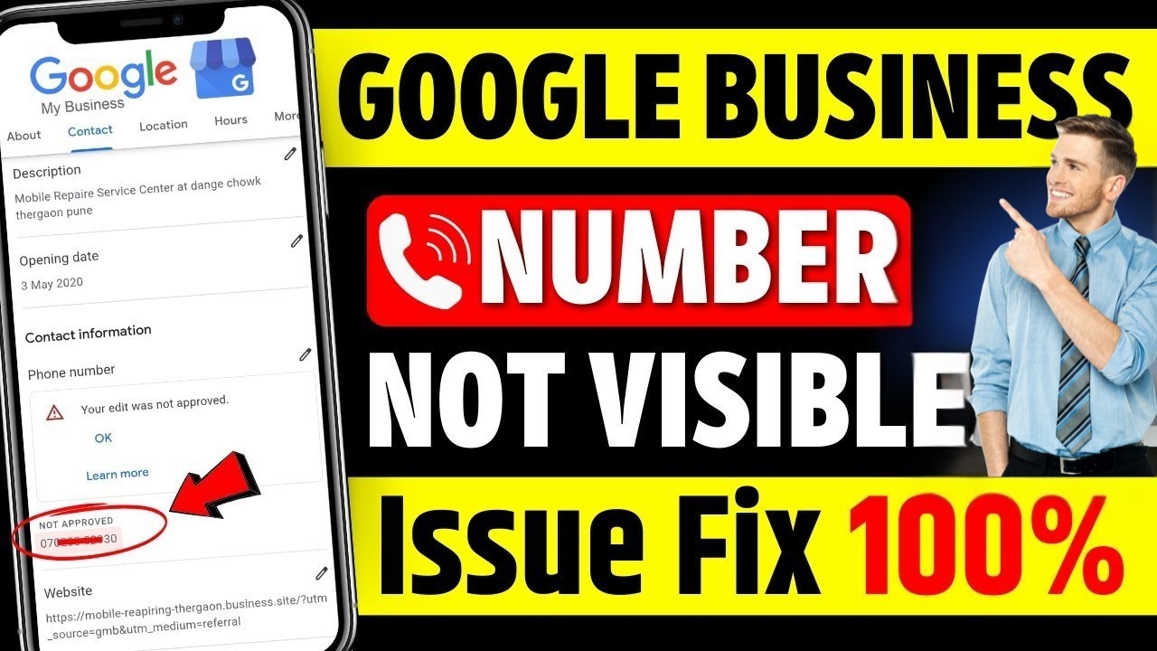 Google My Business Mobile Number Not Approved || How to Add Mobile Number in GMB Profile