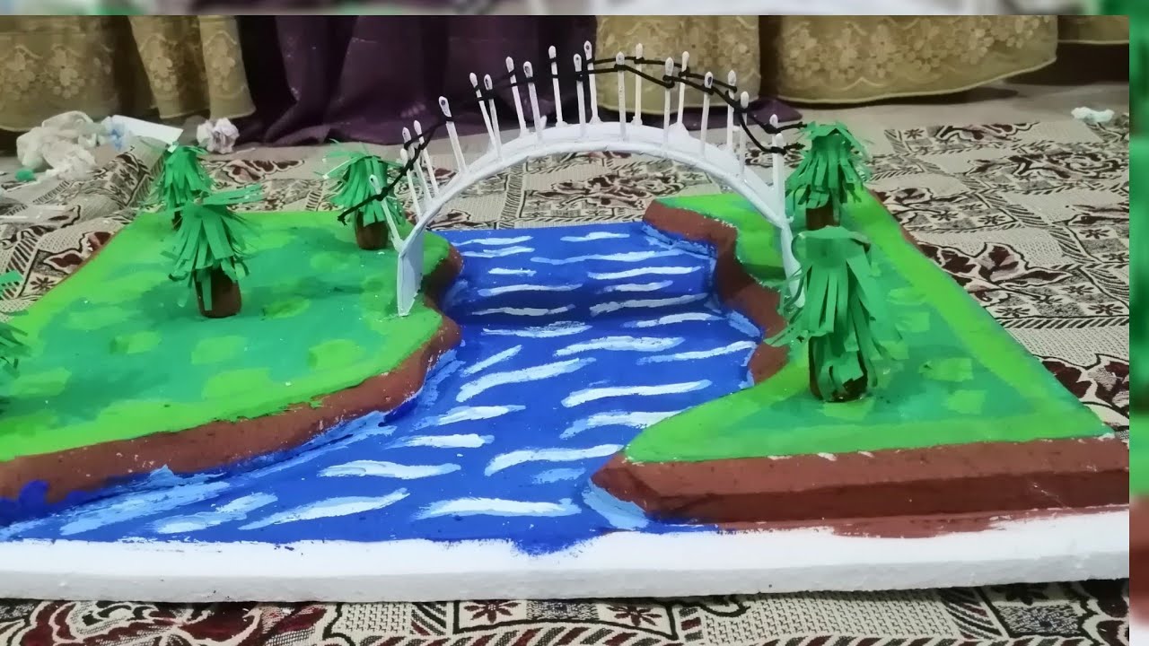 Island for school project 🏝 | DIY |  Island from thermocol