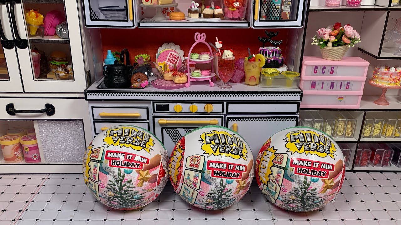 Распаковка новой серии Mini Verse Make It Mini Food Holiday!!!!!