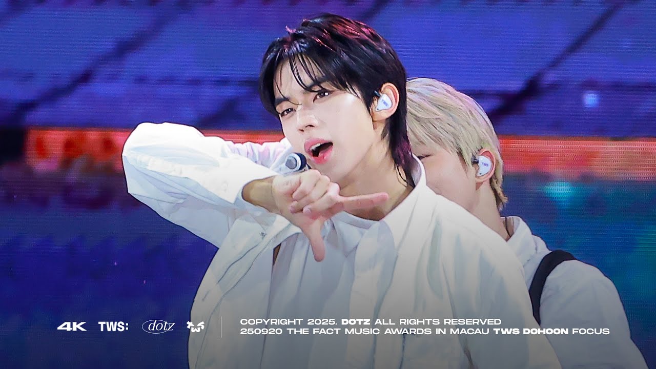 250920 THE FACT MUSIC AWARDS - Lucky to be loved + 마음 따라 뛰는 건 멋지지 않아? | TWS DOHOON FANCAM 투어스 도훈