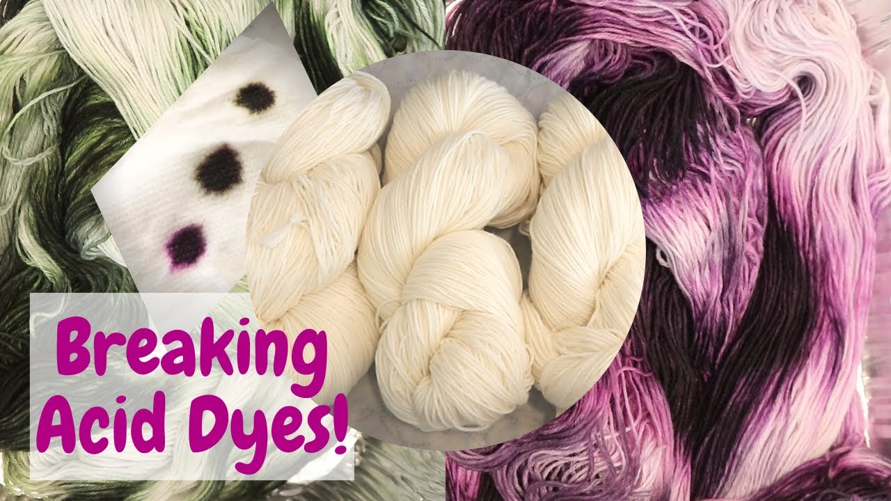 Dyepot Weekly #210 - Breaking Acid Dyes on Twisted Skeins of Yarn; Fluorescent Dye + True Black