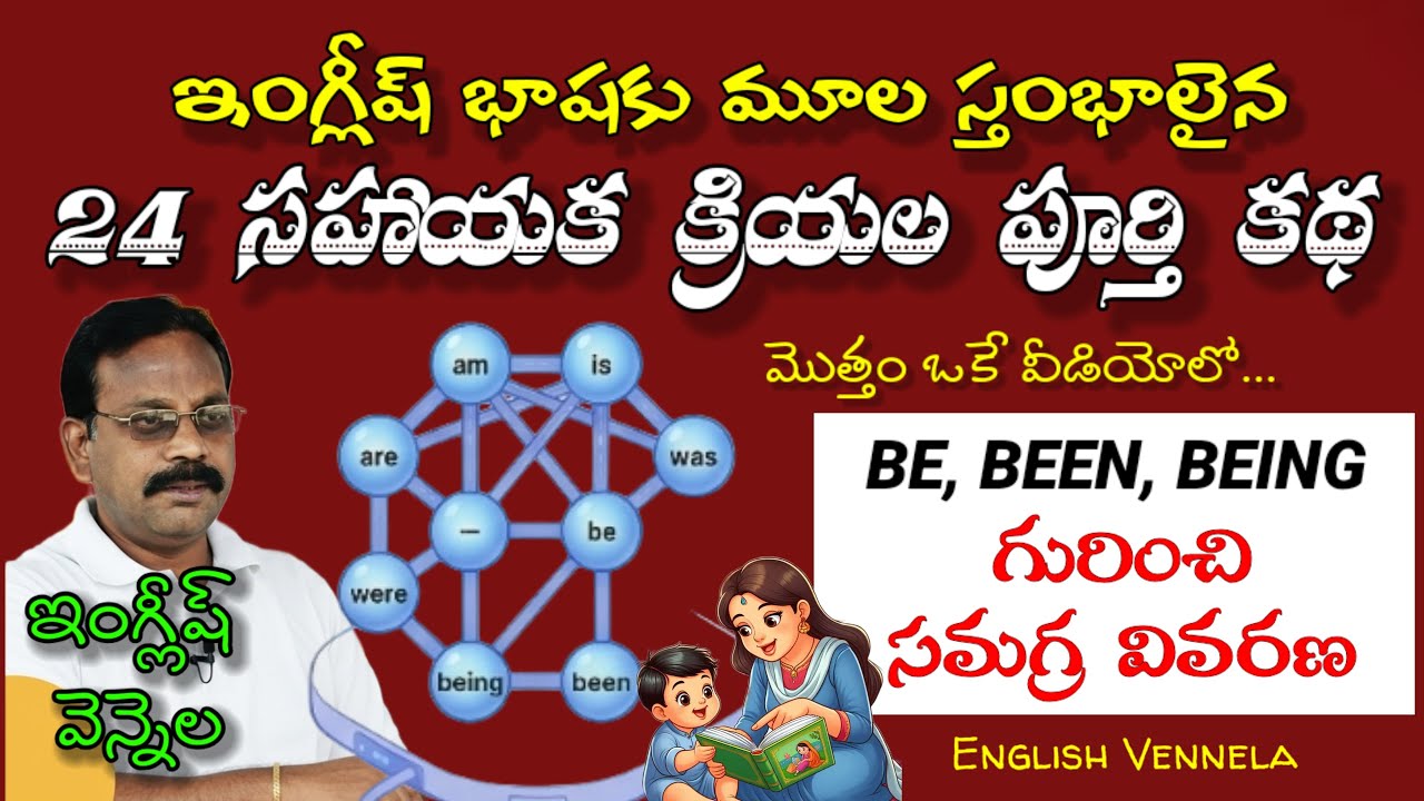 24 Helping Verbs - ప్రాముఖ్యత #Learn English Through Telugu #EnglishTense  #english grammar