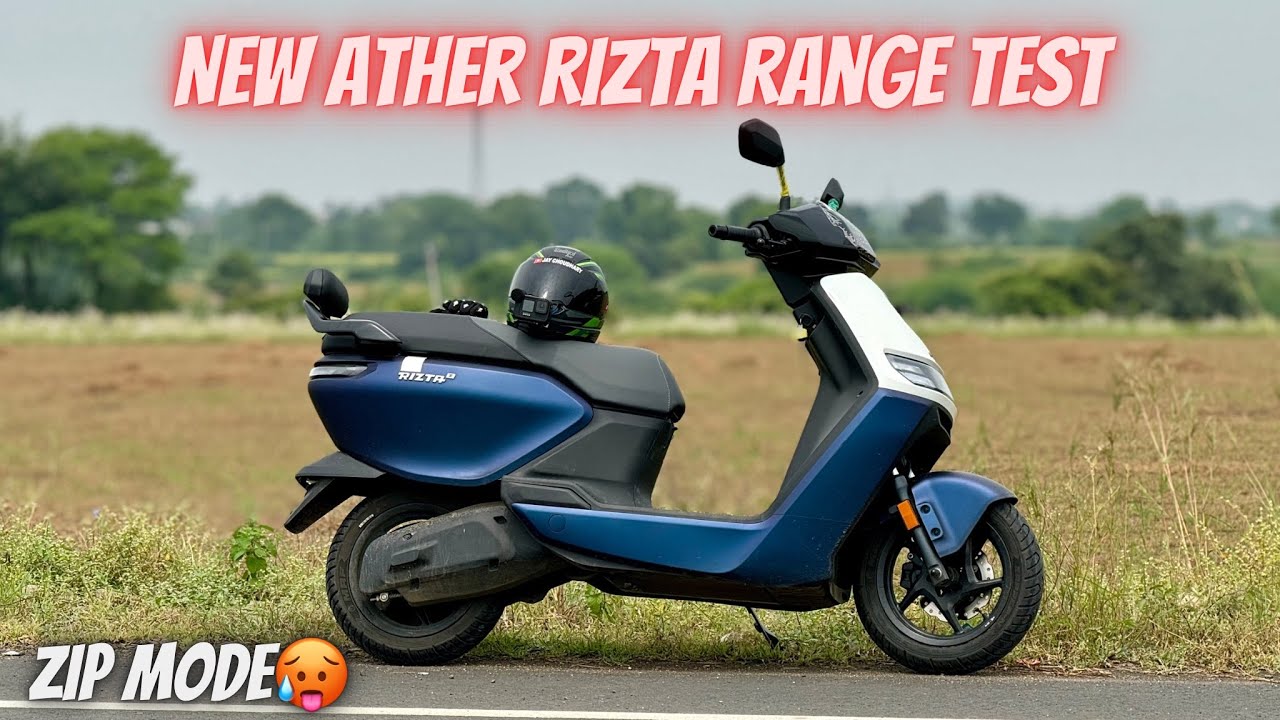New Ather Rizta Range Test In Zip Mode 100 to 0% | 2024 Rizta Range Test🥵