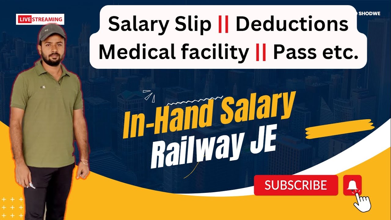 RRB JE Salary Slip || Railway JE In-Hand Salary || Extra Benefits of Railway's || A to Z || TCB