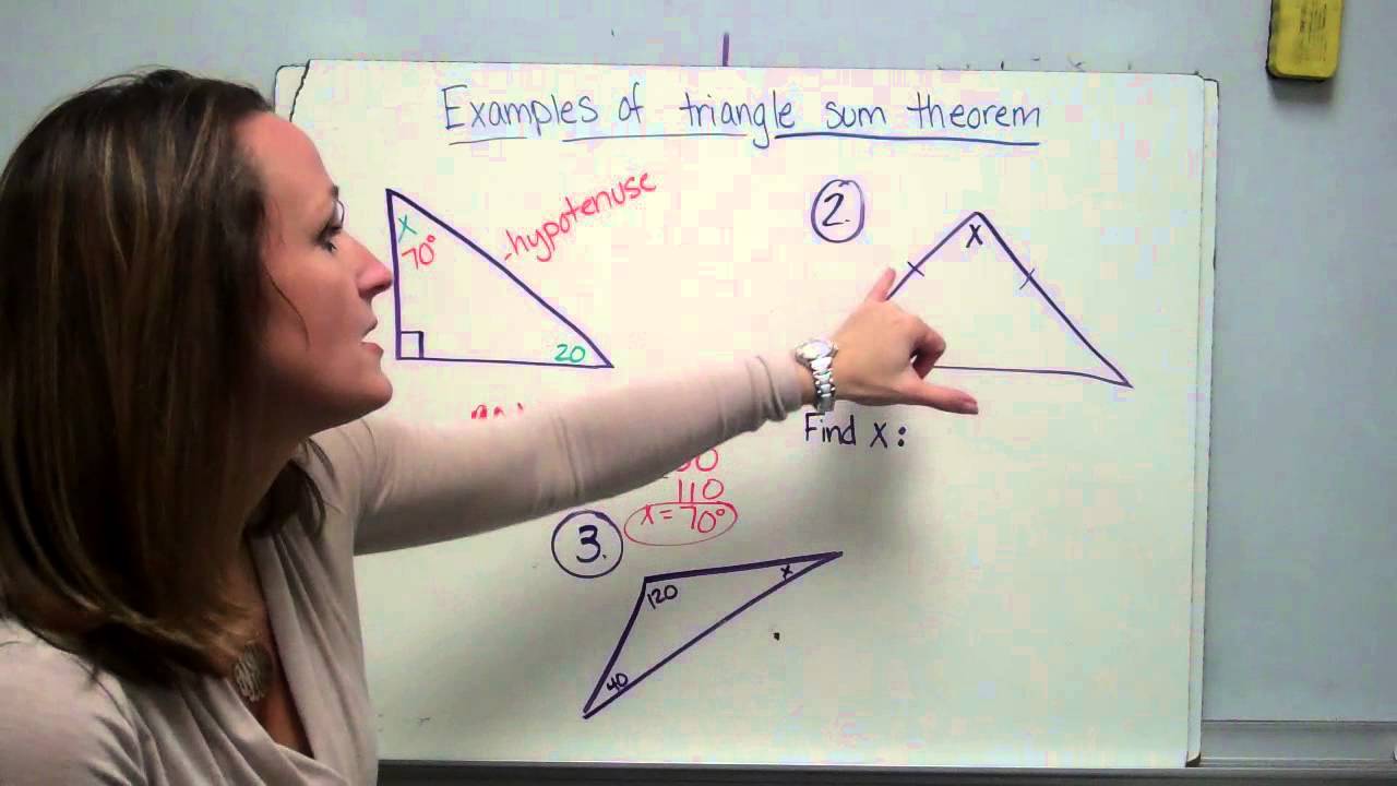 Triangle sum theorem/exterior angle theorem
