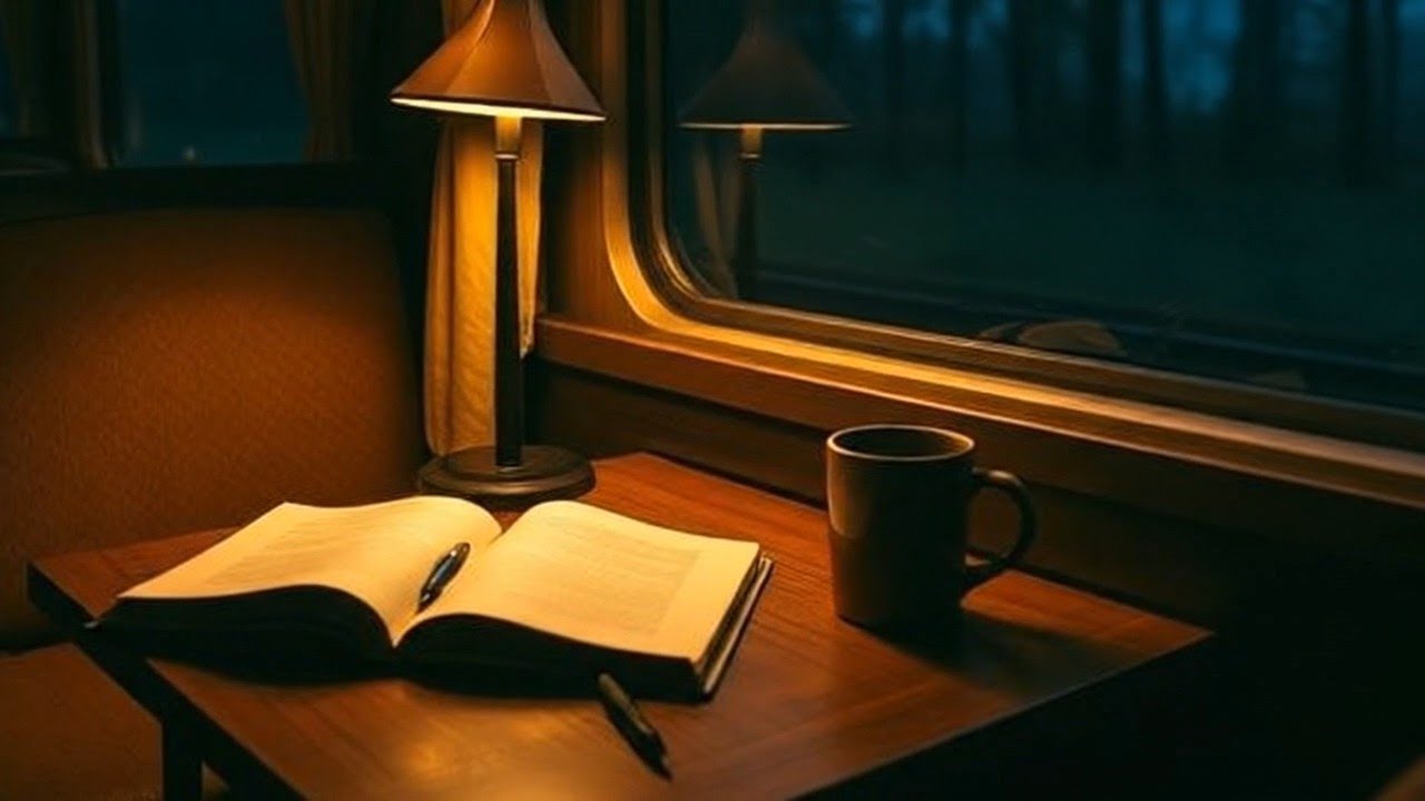 Study With Me | Night Train Ambience for Deep Focus (1 Hour)