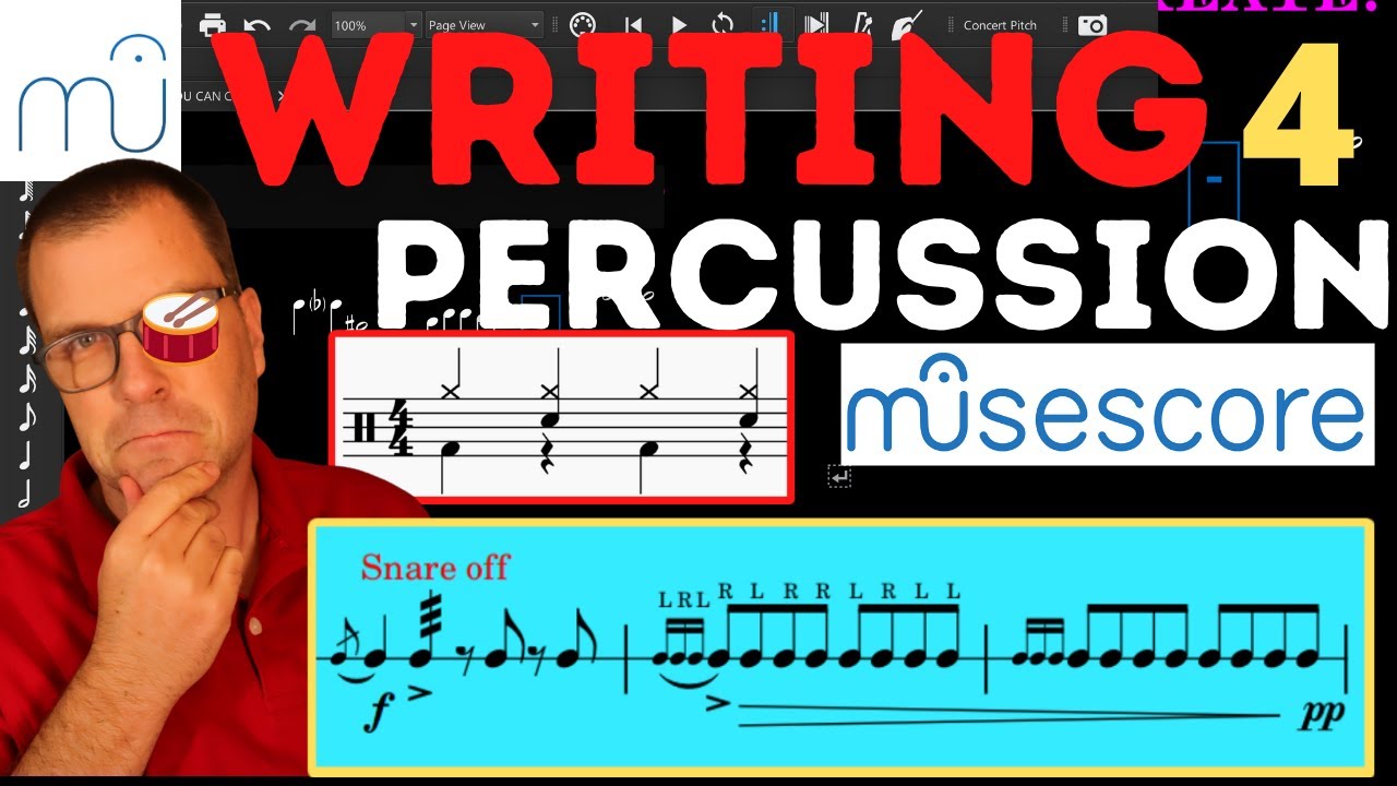 😉How to write for percussion Musescore!  musescore 3