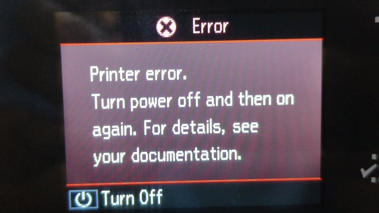 How to remove PRINTER ERROR Epson L850 full solution
