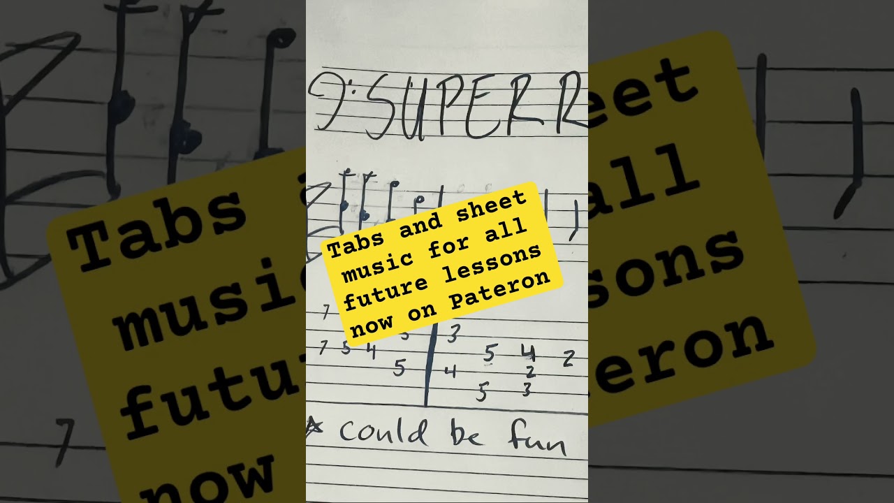 Tabs and sheet music now available on patreon! #music #tabs #sheetmusic #musicnotation #guitarist