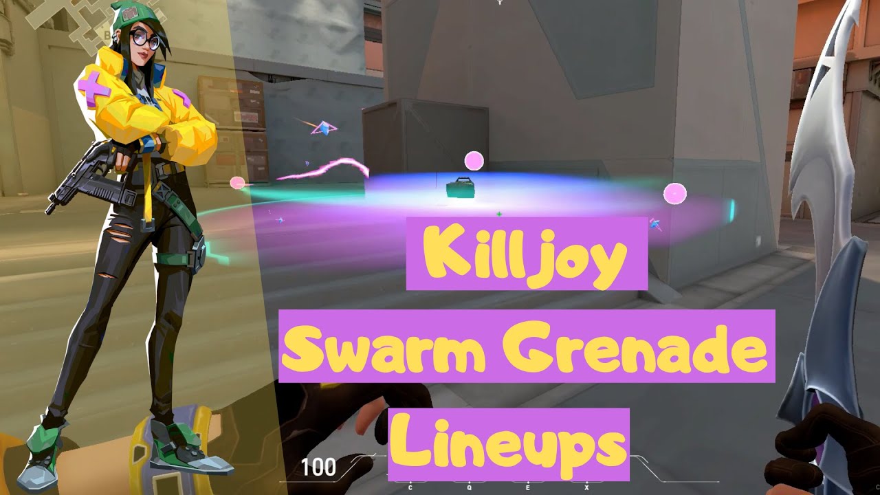 Perfect Post-Plant Killjoy Nano Swarm Grenade Lineups for ALL Map and Site