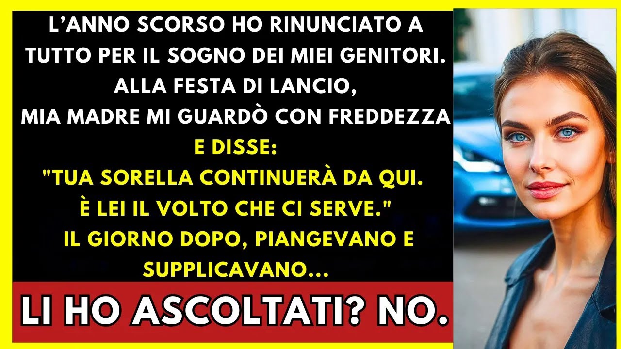 Ho Rinunciato A Tutto Per Il Sogno Dei Miei Genitori, Ma Mia Madre Mi Ha Sostituita Con Mia Sorella