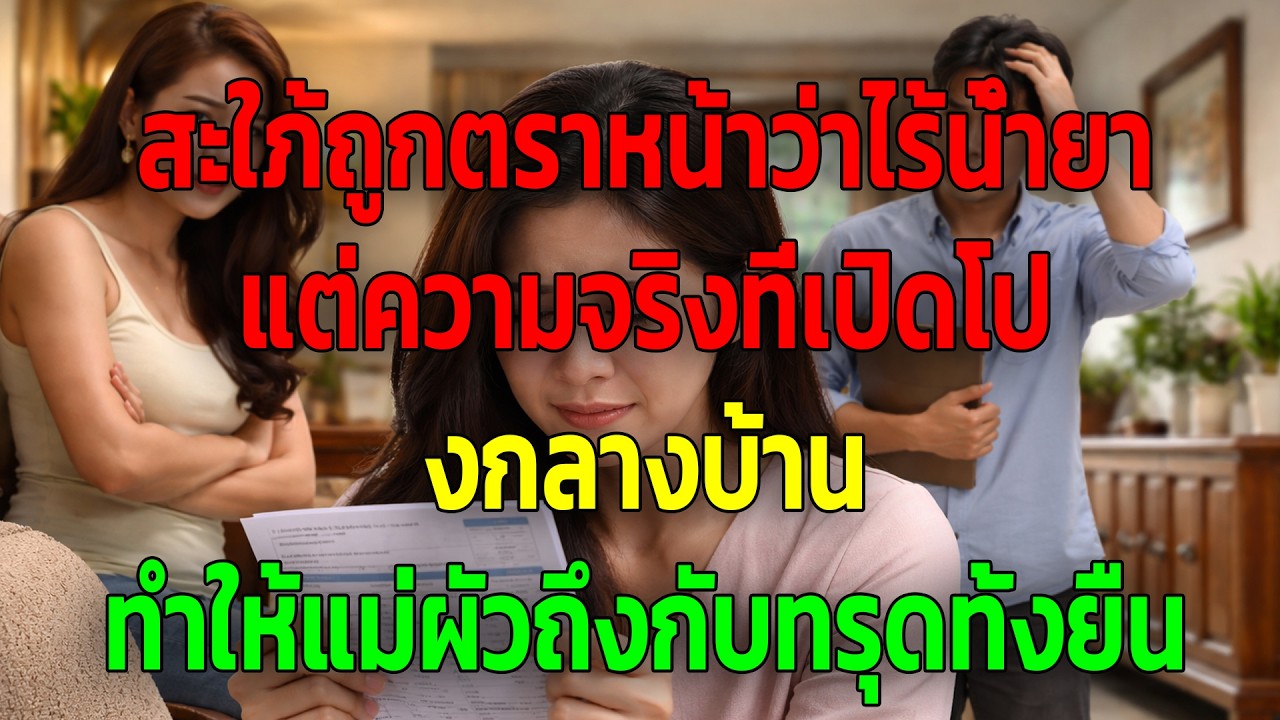 สะใภ้ถูกตราหน้าว่าไร้น้ำยา แต่ความจริงที่เปิดโปงกลางบ้าน ทำให้แม่ผัวถึงกับทรุดทั้งยืน
