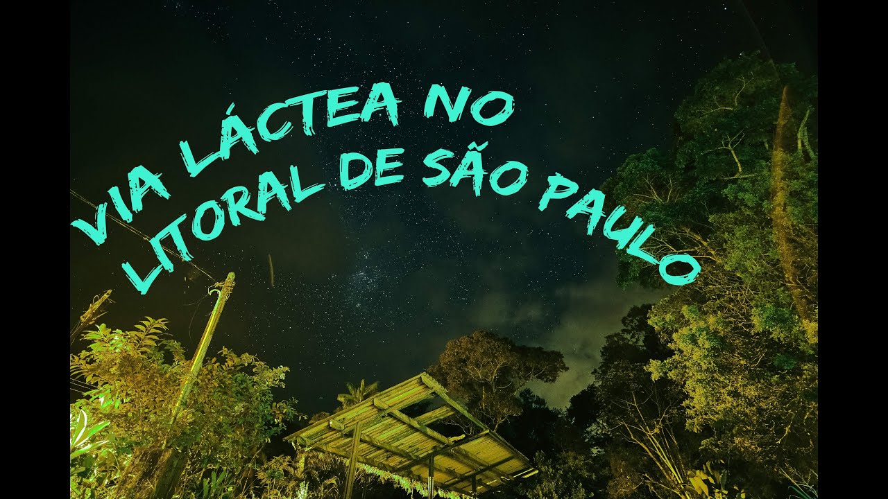 Via láctea em São Paulo