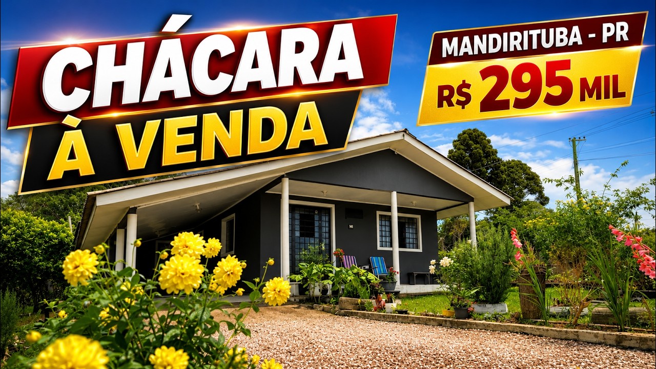 INDISPONÍVEL/ OPORTUNIDADE! BAIXOU O PREÇO! ESSA CHÁCARA EM MANDIRITUBA É UM SONHO! POMAR, BOSQUE