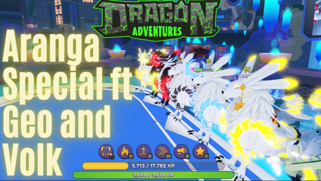 Aranga special featuring Geo and Voljk Dragons in Roblox Dragons. Gameplay by Astros Farm