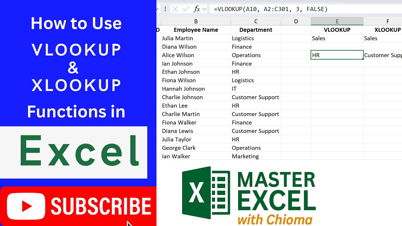 VLOOKUP & XLOOKUP: Lookup Made Simple! #ExcelTutorial  #productivity #learn #learning