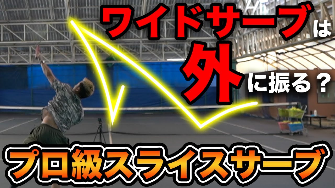 【線と面】トッププロが打つ取れない「凄く曲がる」「バウンド後に伸びる」スライスサーブのはやり方があった？知らない人必見！