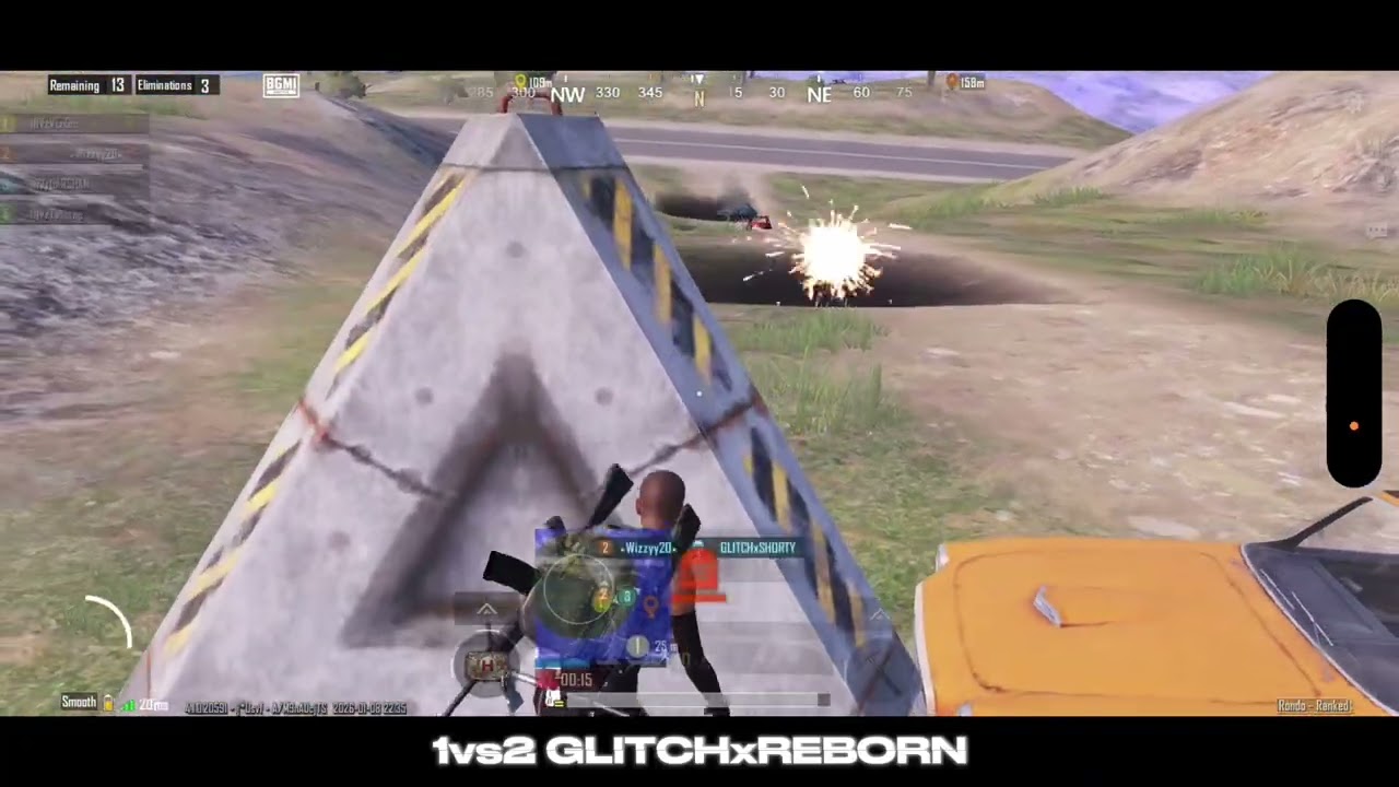1vs2 GLITCHxREBORN & MORE📈| WIZZY🦇| BGMI🔥|