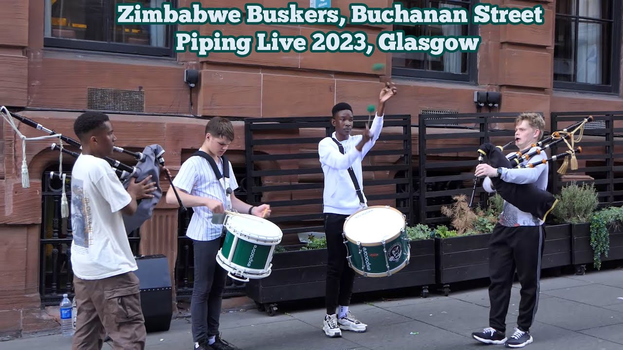 Zimbabwe Buskers, Piping Live 2023, Glasgow