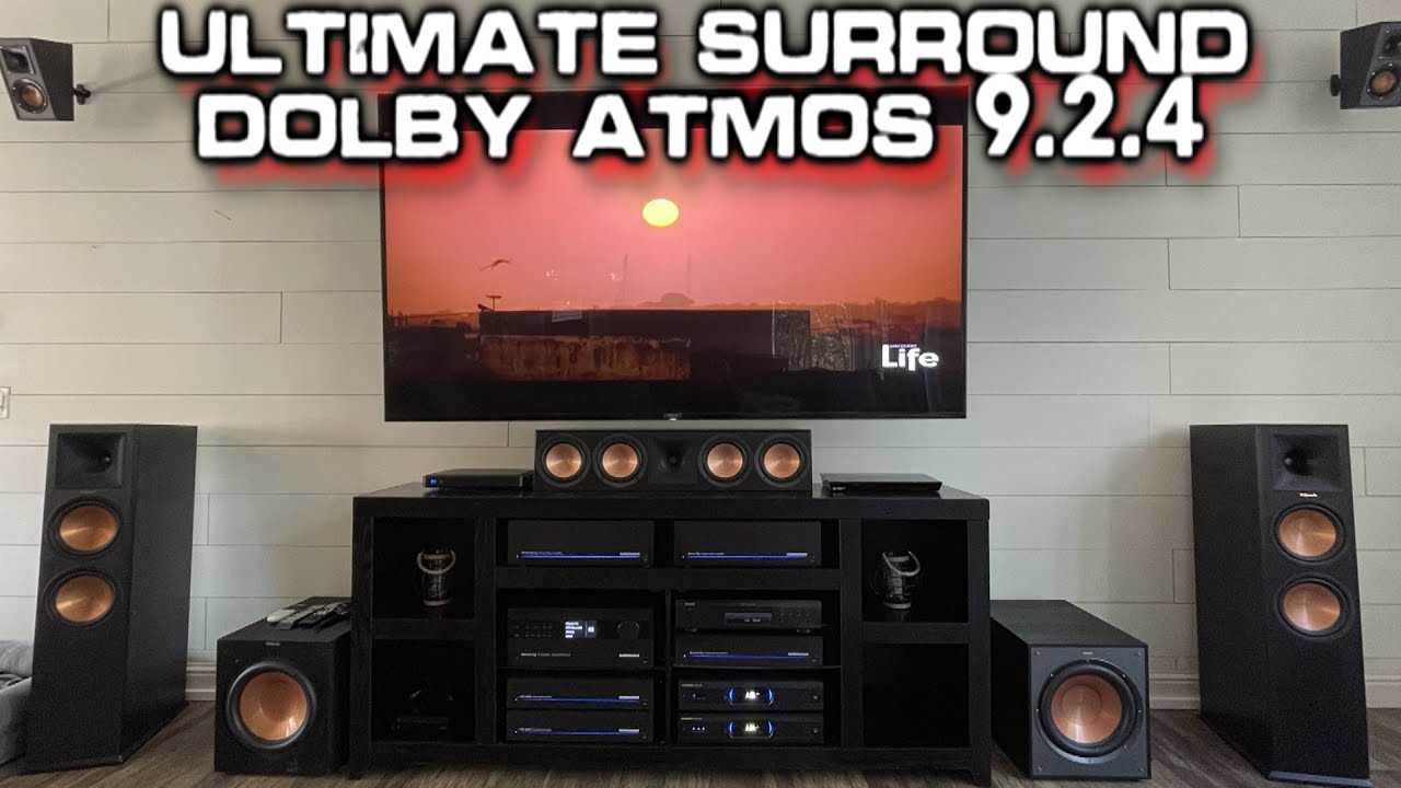 Установлена ​​система Ultimate Surround Sound 9.2.4 Dolby Atmos - Audiocontrol Amps, динамики Kli...