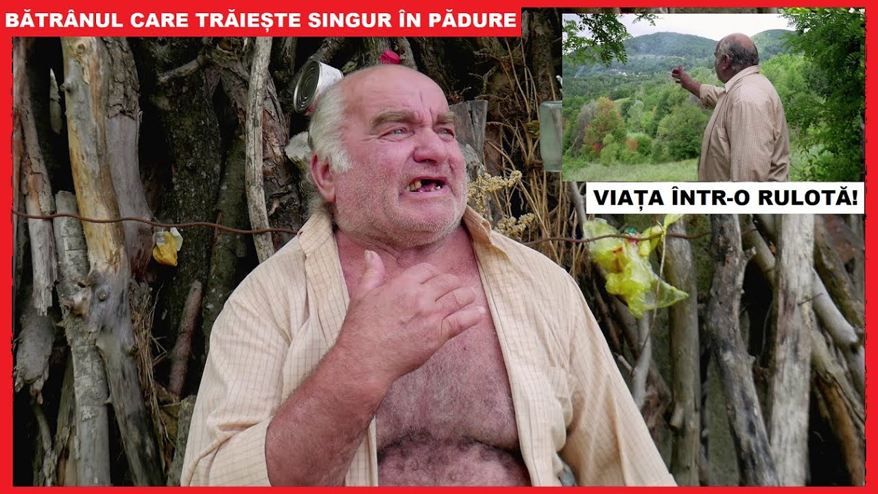Bătrânul care trăiește SINGUR în pădure! | Viața într-o RULOTĂ | Lacrimi, urși și SINGURĂTATE