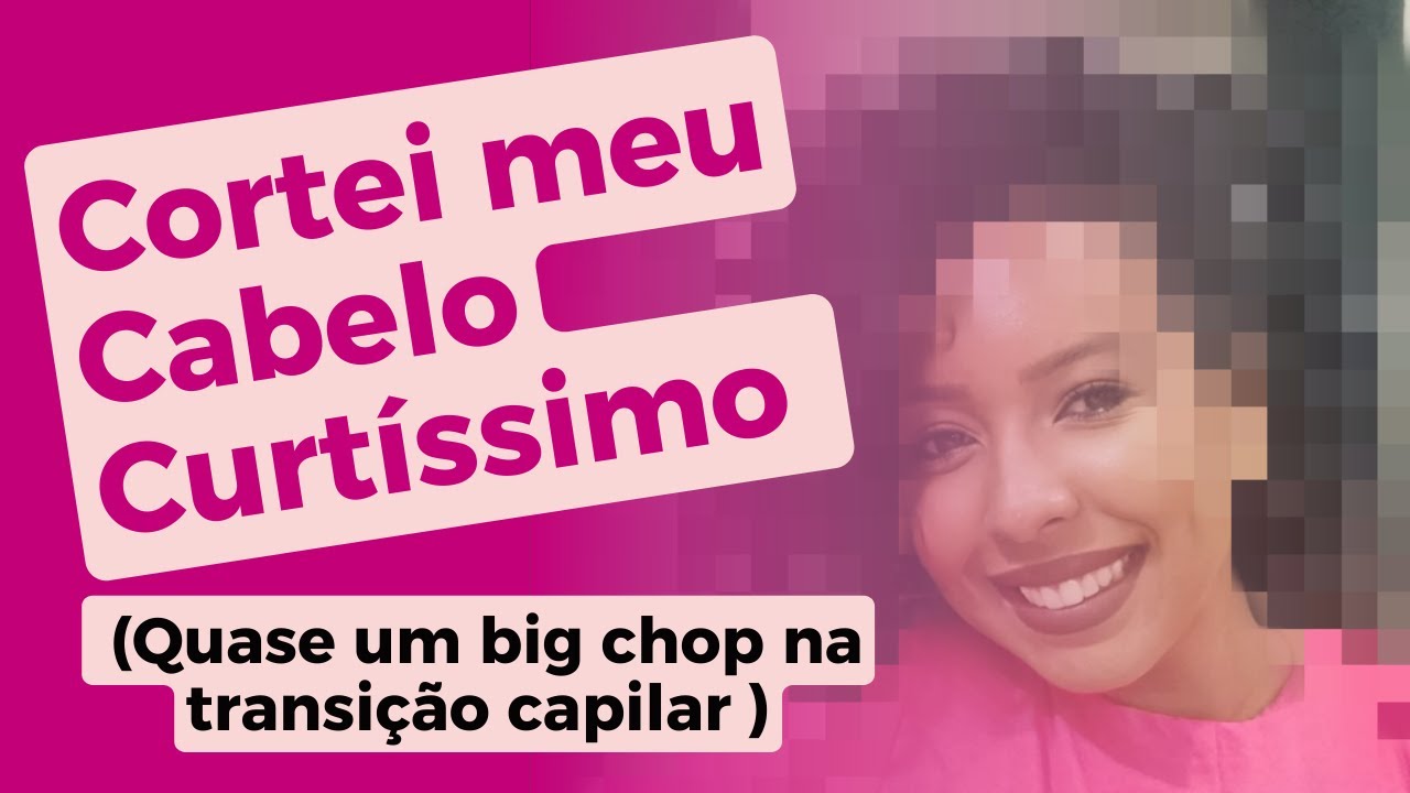 ✂ CORTEI QUASE TODO O HENÊ DO MEU CABELO, long bob na transição capilar | mini big chop na transição