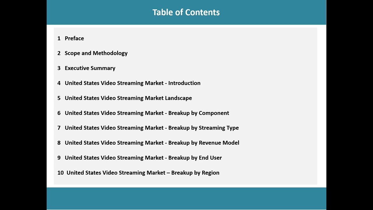 United&nbsp;States&nbsp;Video&nbsp;Streaming&nbsp;Market Size, Share, Trends, Growth, And Forecast 2024-2032