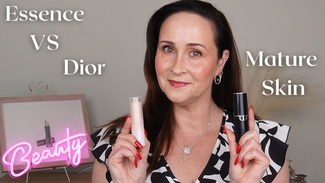 Dior Stick Foundation VS Essence Stick Foundation on a Mature Skin