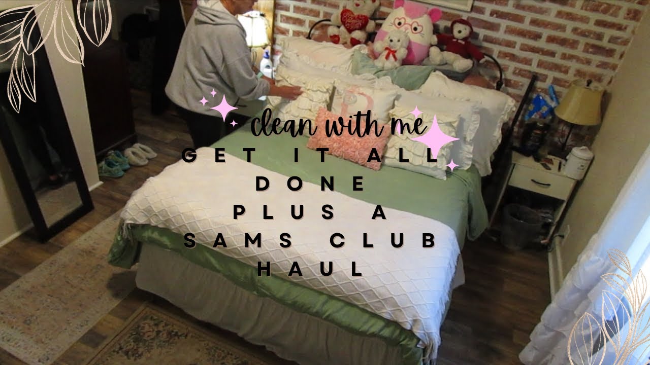 Small House/Clean with me/Doing Laundry /Sams Club Haul