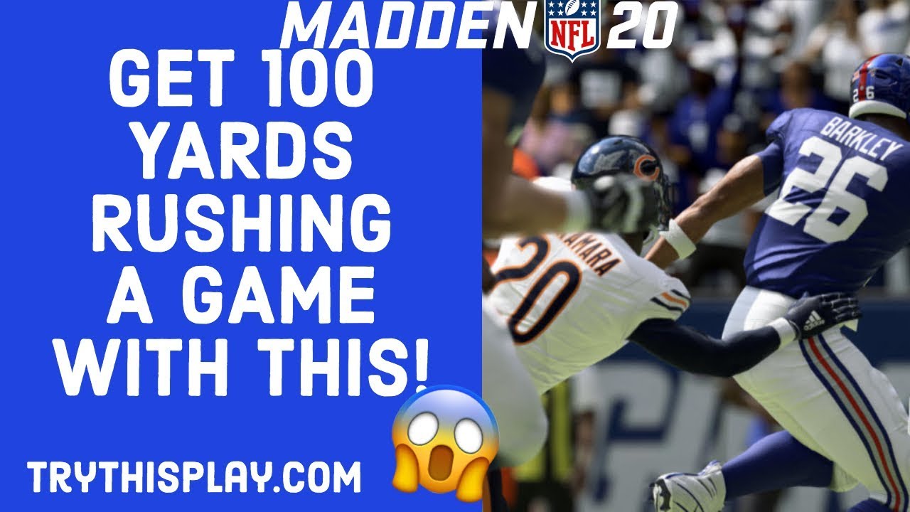 Best Madden 20 Run Scheme! This is a Money Play!