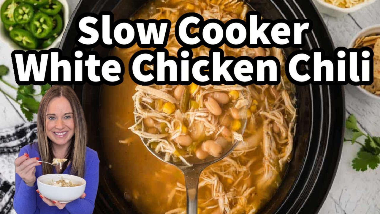 Slow Cooker White Chicken Chili – Cozy & Flavorful!