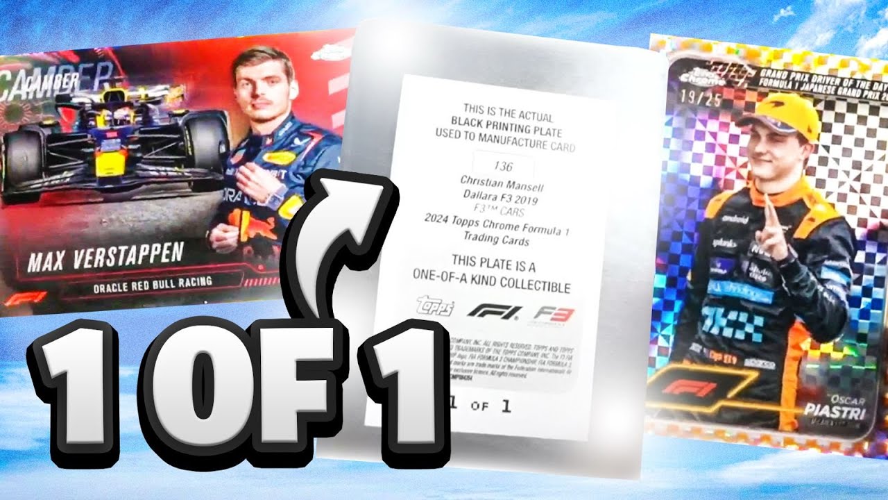 HUGE 1 OF 1 PULL FROM TOPPS F1 CHROME!!