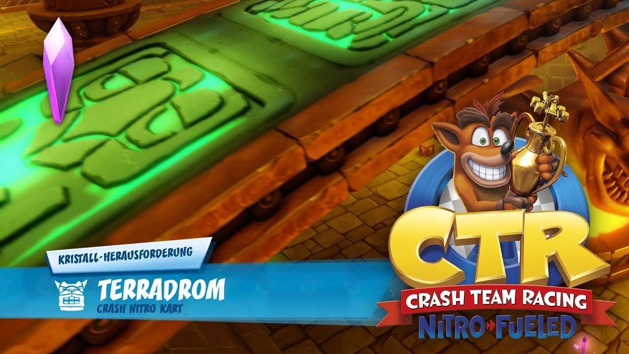 Crash Team Racing Nitro Fueled - Terradrom Kristall Herausforderung - Walkthrough