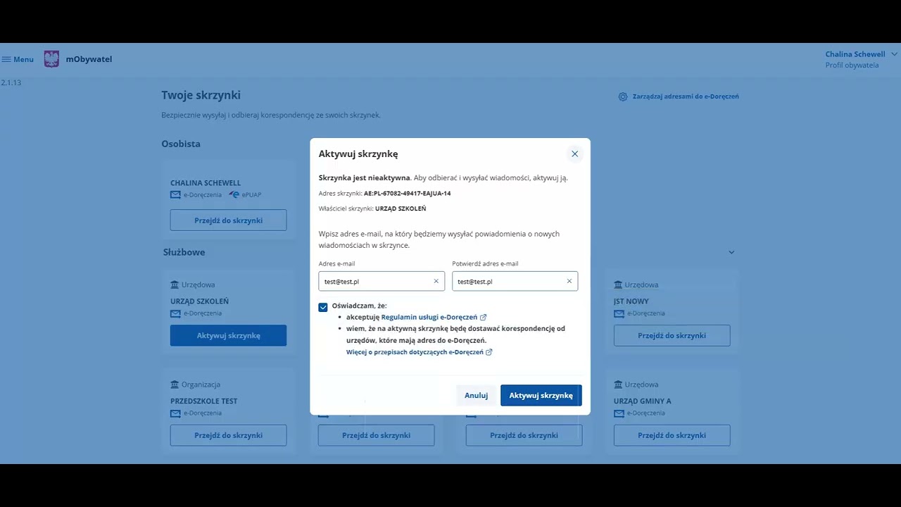 Jak aktywować skrzynkę do e-Doręczeń
