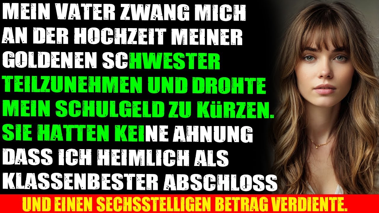 Mein Vater zwang mich, an der Hochzeit meiner goldenen Schwester teilzunehmen