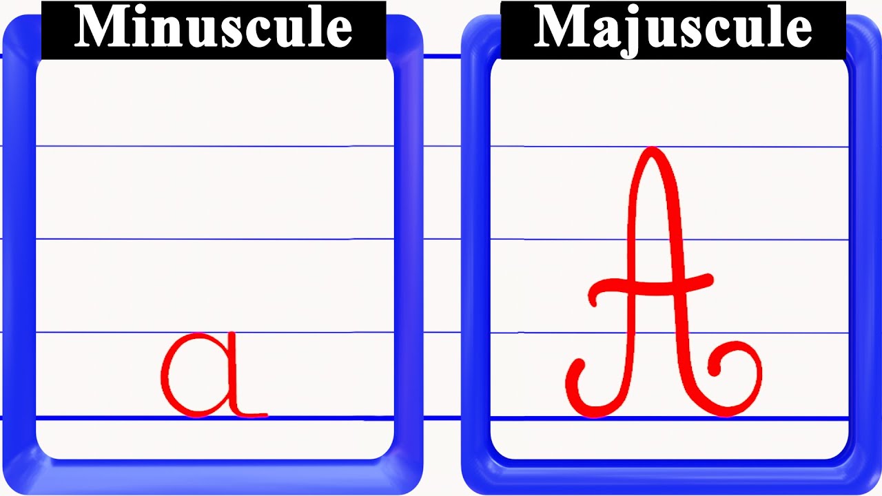 a majuscule et minuscule