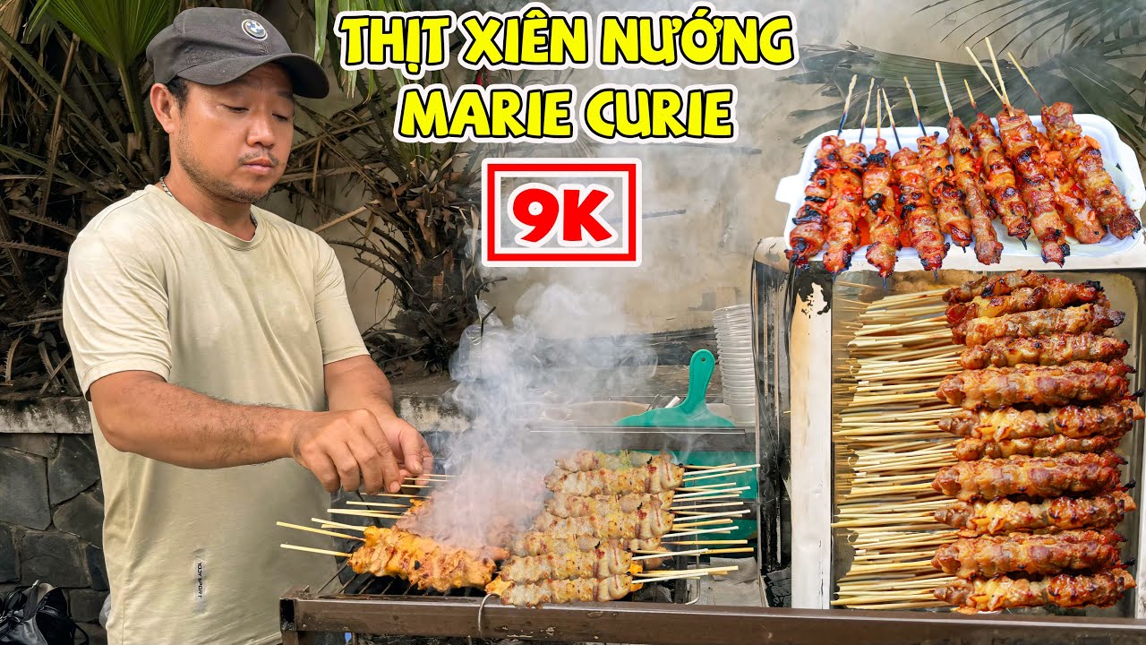 Xe Thịt Xiên Nướng 9K Món Ăn Vặt Quốc Dân Ngày Bán 500 Xiên Làm Xiêu Lòng Khách Ta Lẫn Tây