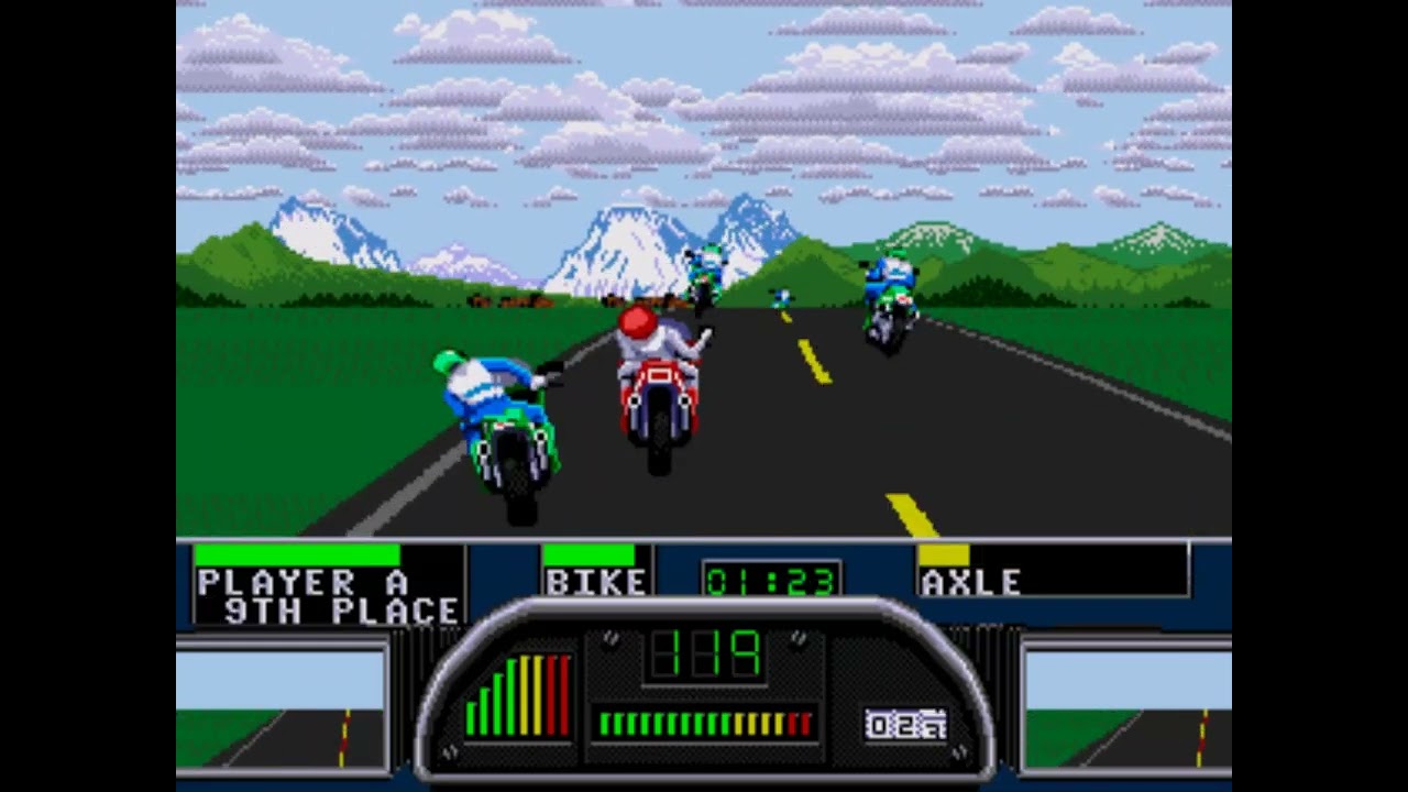 Road Rash 2  - Sega Genesis / Mega Drive Game Play