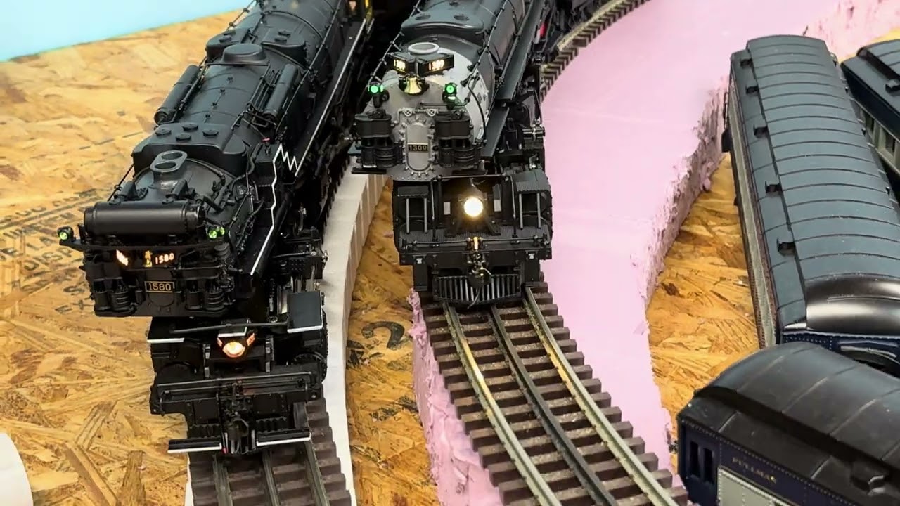 C&O 2-8-8-2 & WM 2-6-6-2 side by side.