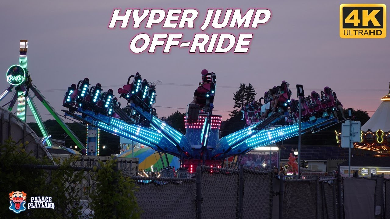 HyperJump Off-Ride Footage, Palace Playland Preston & Barbieri Techno Jump | Non-Copyright