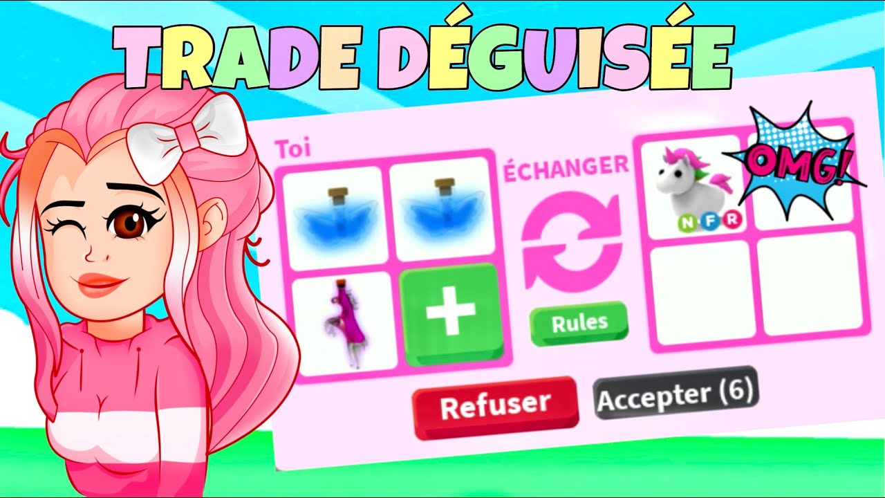 Je TRADE Des FLY et RIDE POTIONS DEGUISÉE Sur Adopt Me! Je Cherche Licornes et Légendaires! ROBLOX