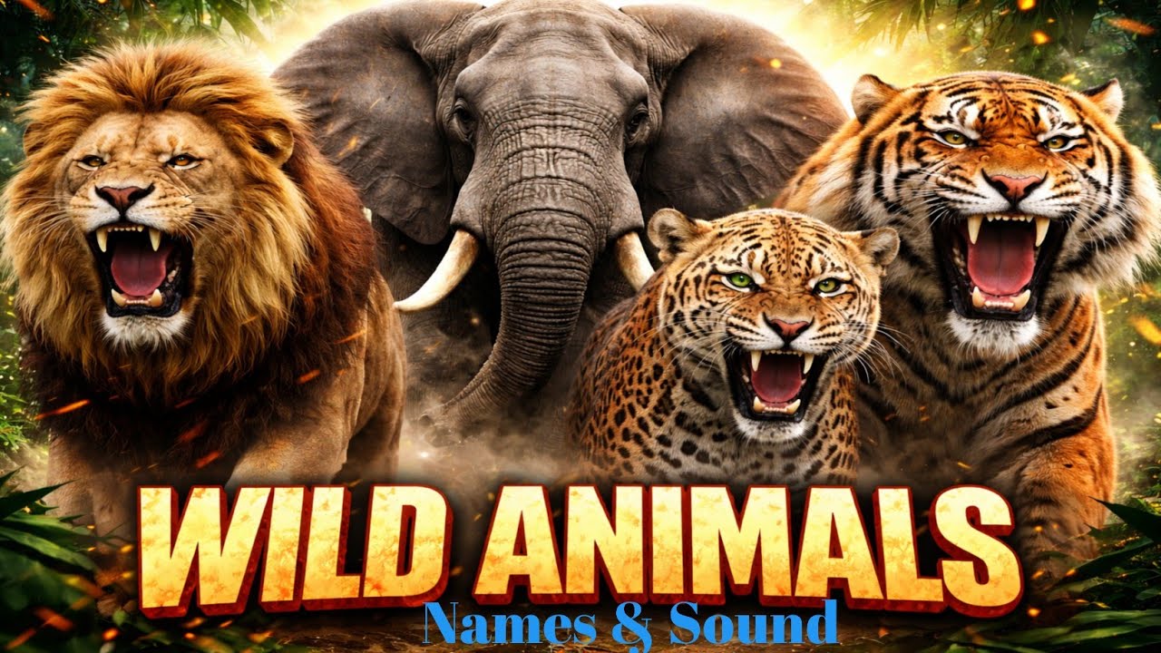 Wild Animals | Wild Animal Kids | Wild Animals Name