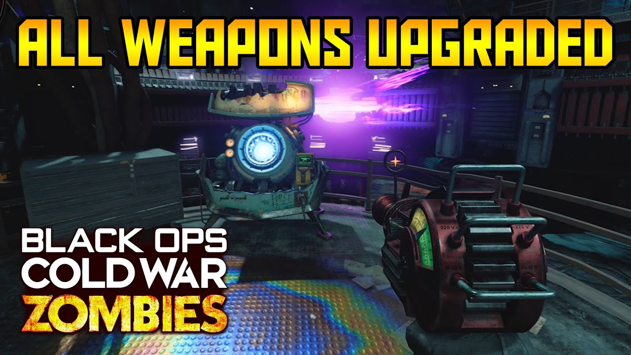 ALL GUNS PACK A PUNCHED IN BLACK OPS COLD WAR ZOMBIES (Every Weapon Upgraded in Die Maschine)