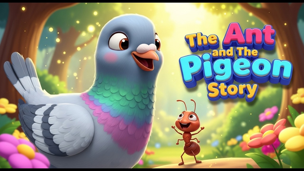 The Ant and the Pigeon | Moral Story for kids | Bedtime story in english | Star tales |