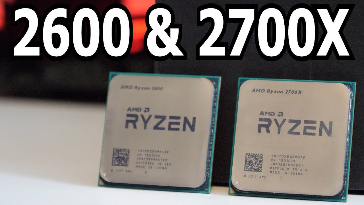 2nd Generation Ryzen!  2600 & 2700X Tested and Benchmarked!
