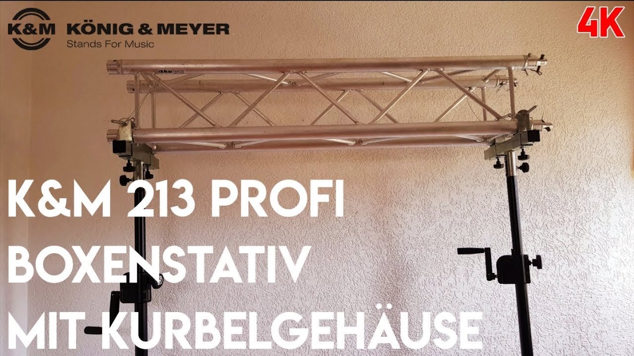Unboxing K&M 213 Profi Boxenstativ mit Kurbelgehäuse