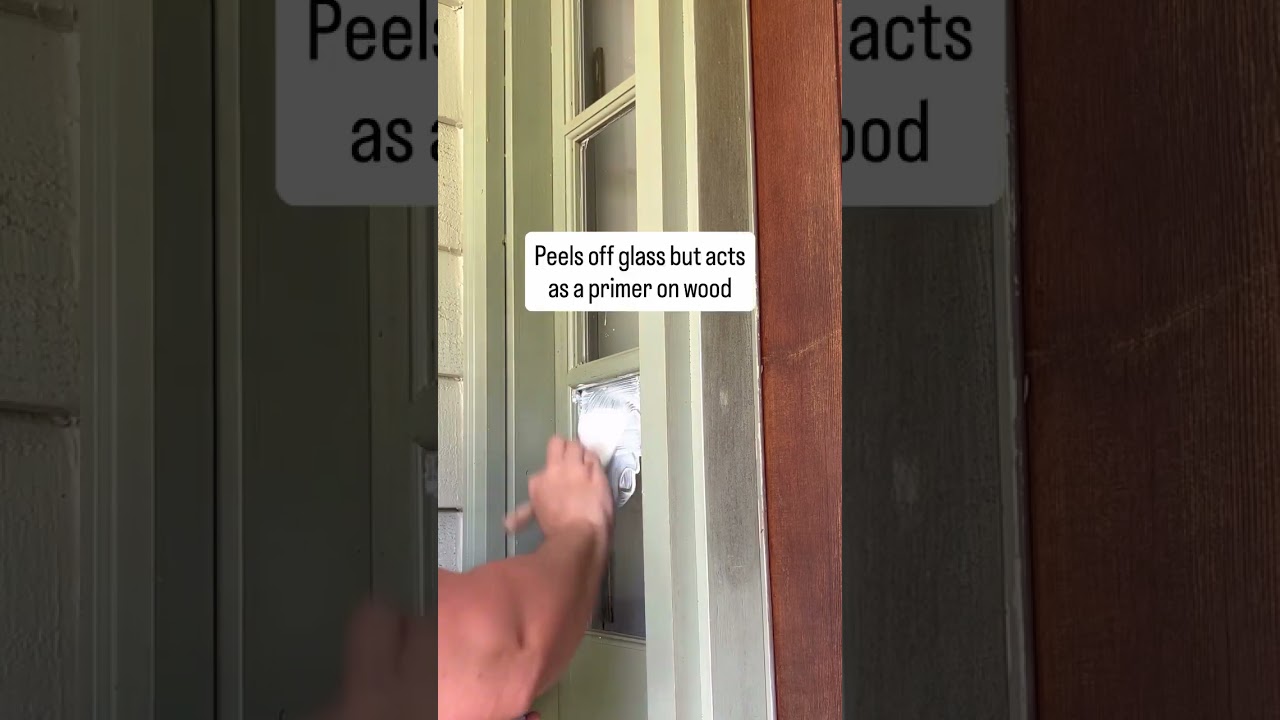 Mask & Peel for painting windows